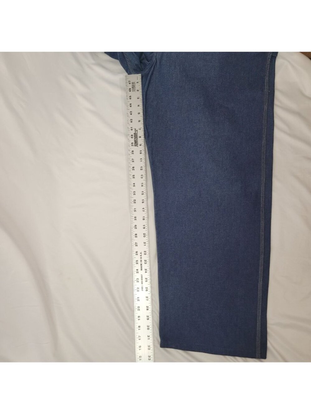Key Imperial Men's Blue Denim Bib Overalls US Size 48x32 NWOT - Picture 9 of 12